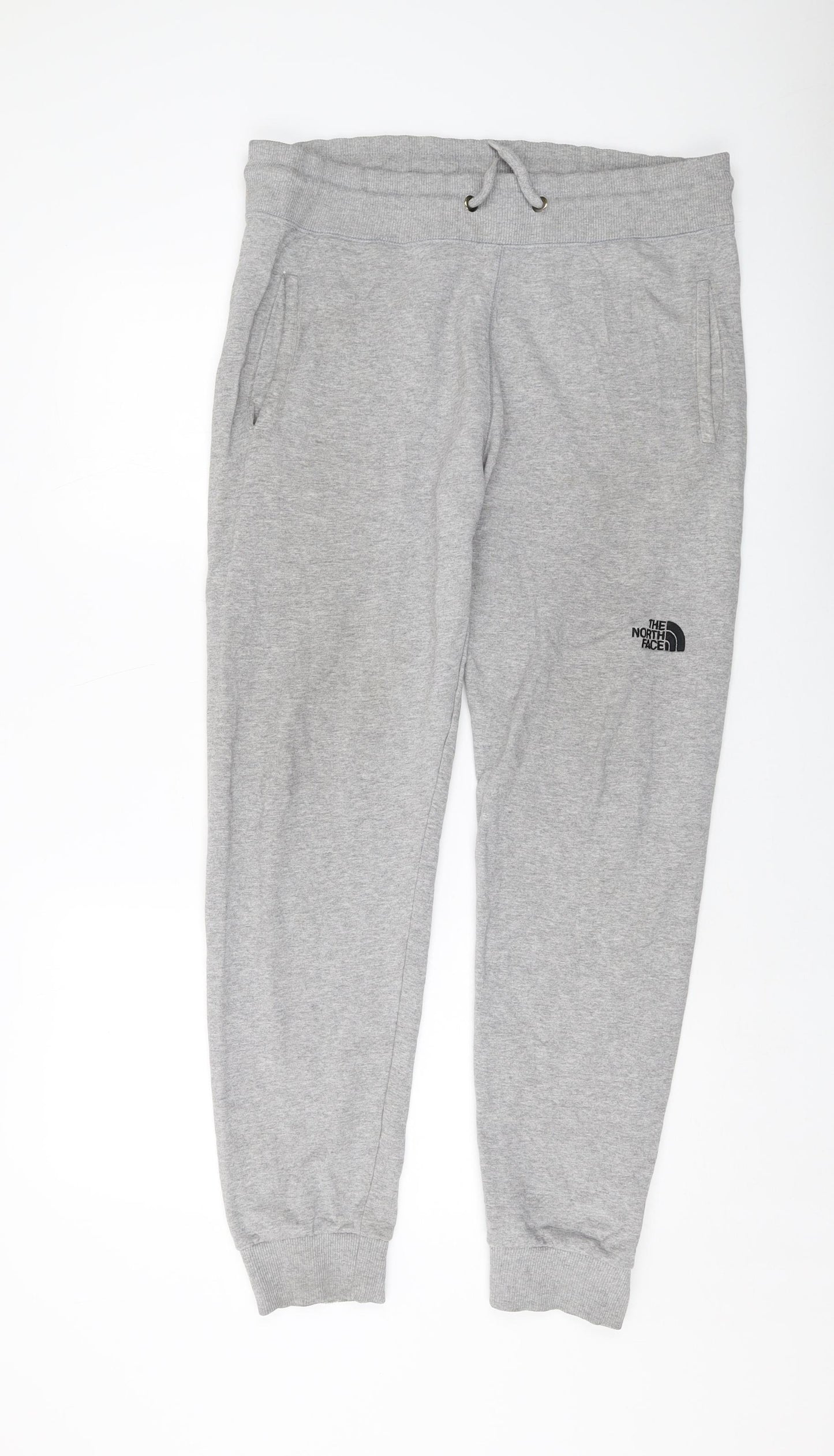 The North Face Mens Grey Polyester Sweatpants Trousers Size M L30 in Regular Drawstring