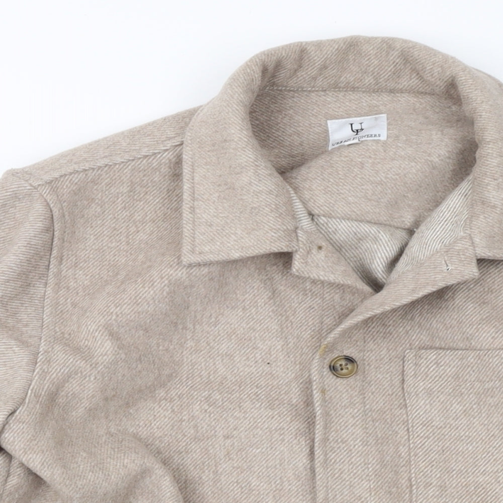 Urban Pioneers Womens Beige Jacket Size M Button
