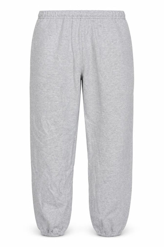 Front view of Russell Athletic men’s grey polyester trousers, size L, 30-inch leg regular