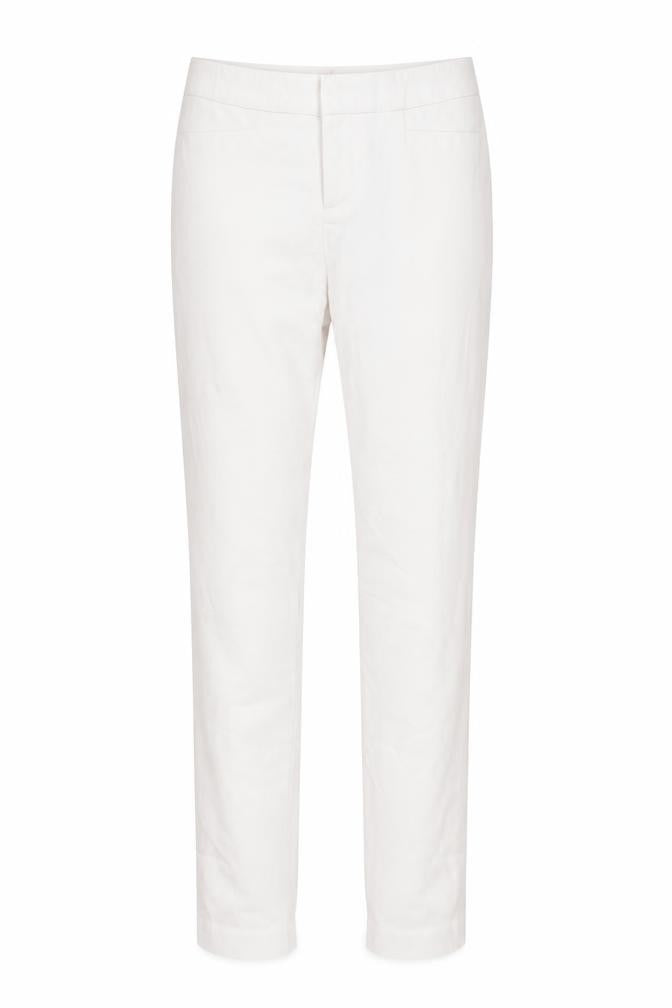 Ecru Womens Pink Cotton Trousers Size 6 L28 in Regular Zip