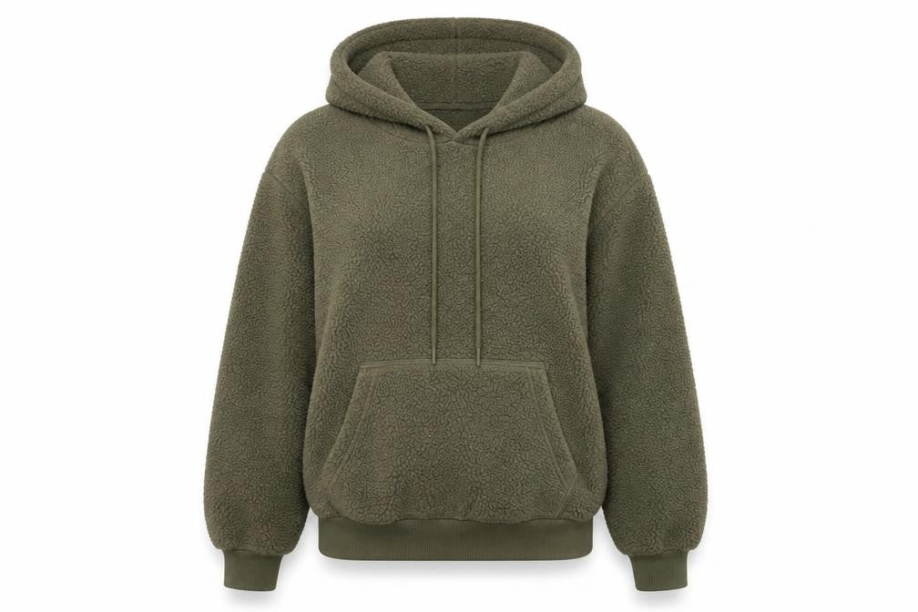 The Drop Womens Green Polyester Pullover Hoodie Size M Pullover