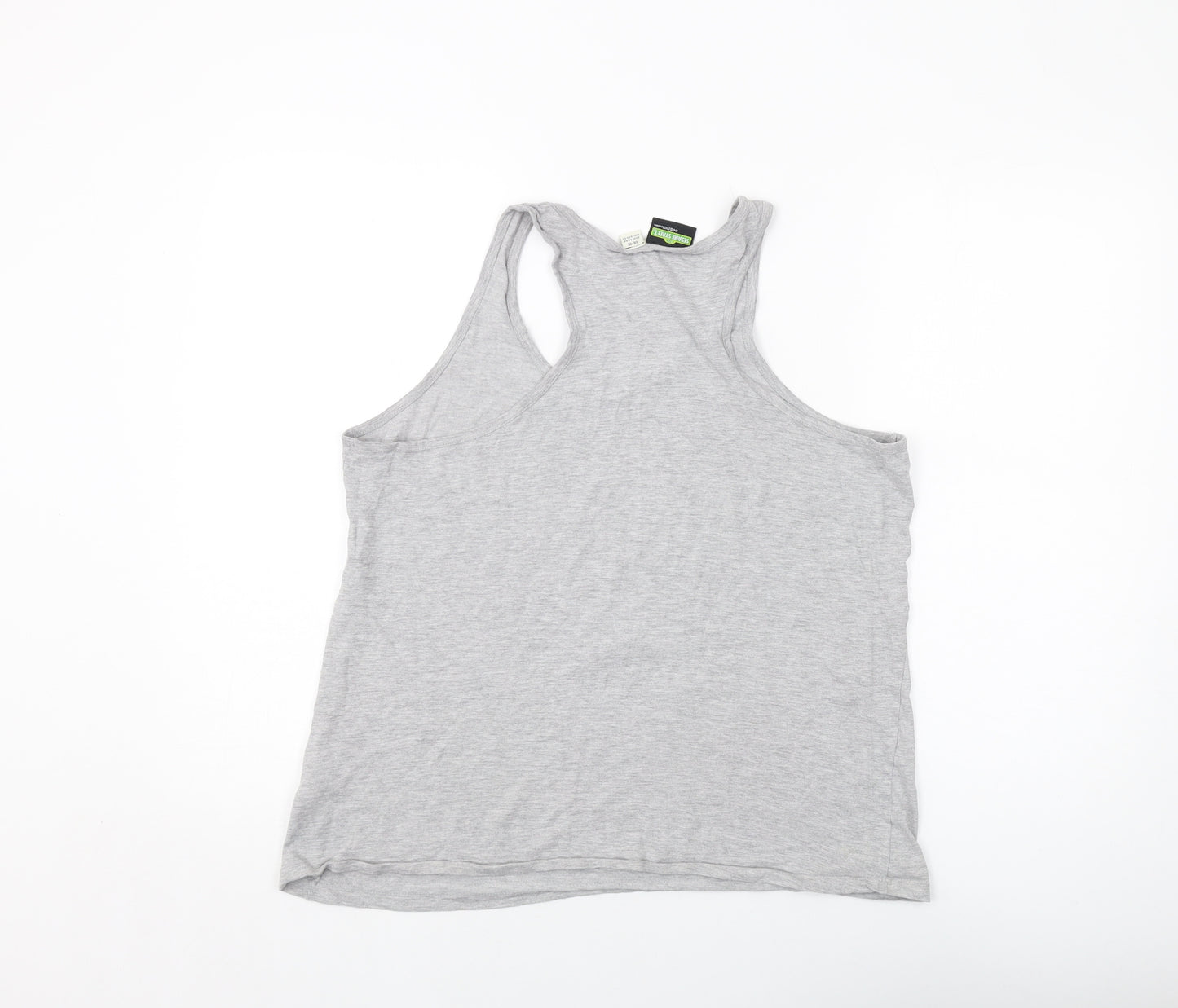 Sesame Street Womens Green Cotton Basic Tank Size 14 Round Neck