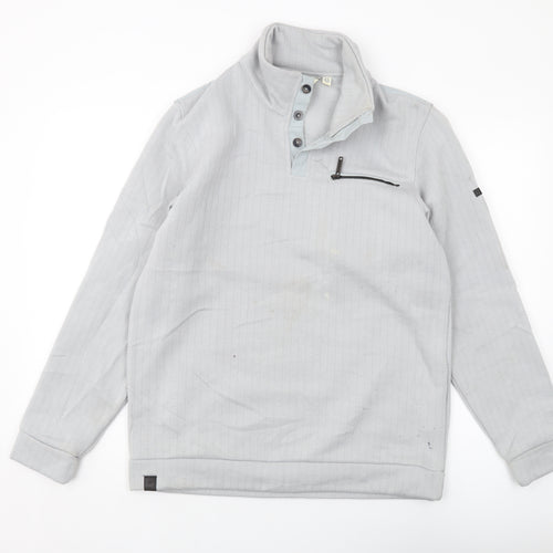 Regatta Mens Grey Cotton Pullover Sweatshirt Size M