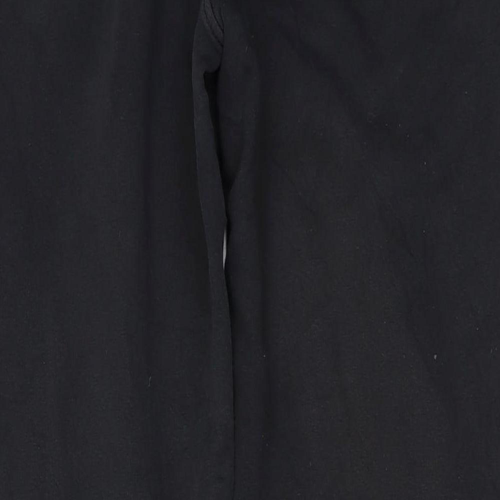 Nike Mens Black Cotton Trousers Size M L31 in Regular Drawstring