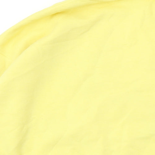 Disney Womens Yellow Polyester Pullover Sweatshirt Size 14 Pullover