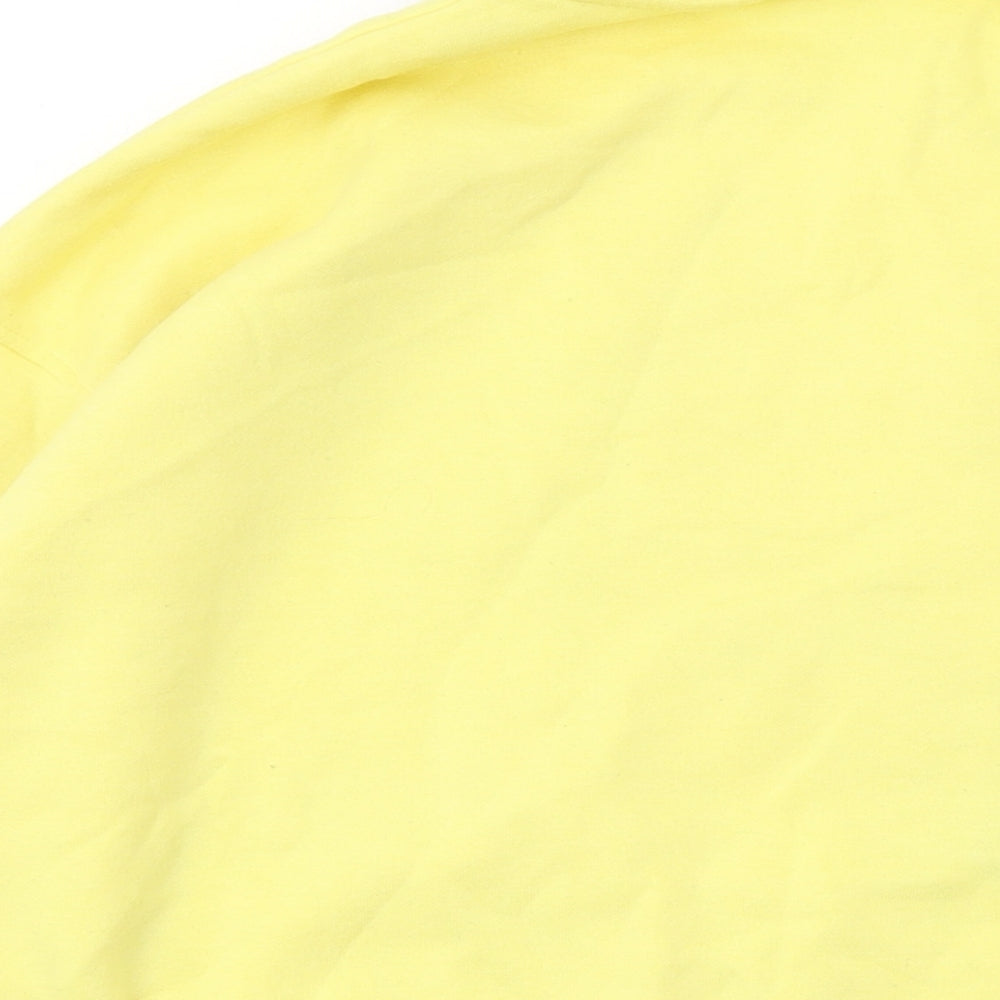 Disney Womens Yellow Polyester Pullover Sweatshirt Size 14 Pullover