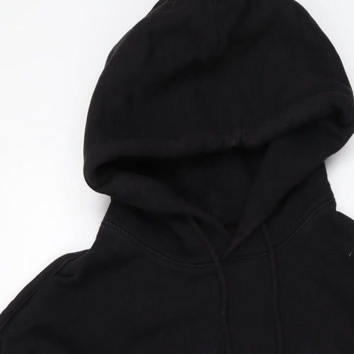 Tommy Hilfiger Mens Black Cotton Pullover Hoodie Size L