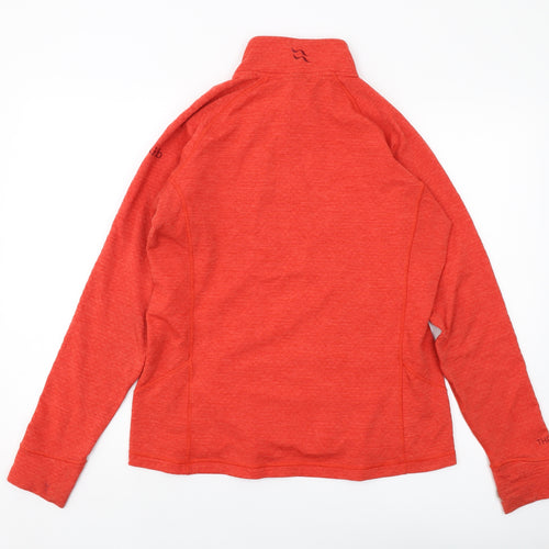 RAB Womens Red Polyester Pullover Sweatshirt Size 14 Zip