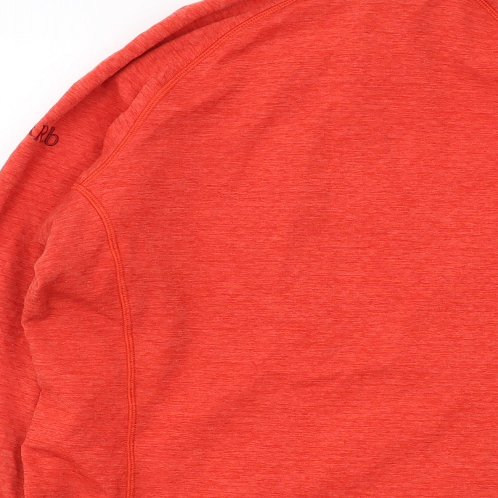 RAB Womens Red Polyester Pullover Sweatshirt Size 14 Zip