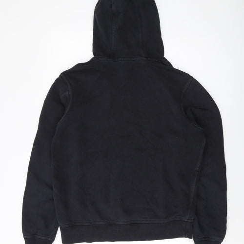 Nike Womens Black Cotton Pullover Hoodie Size M Pullover