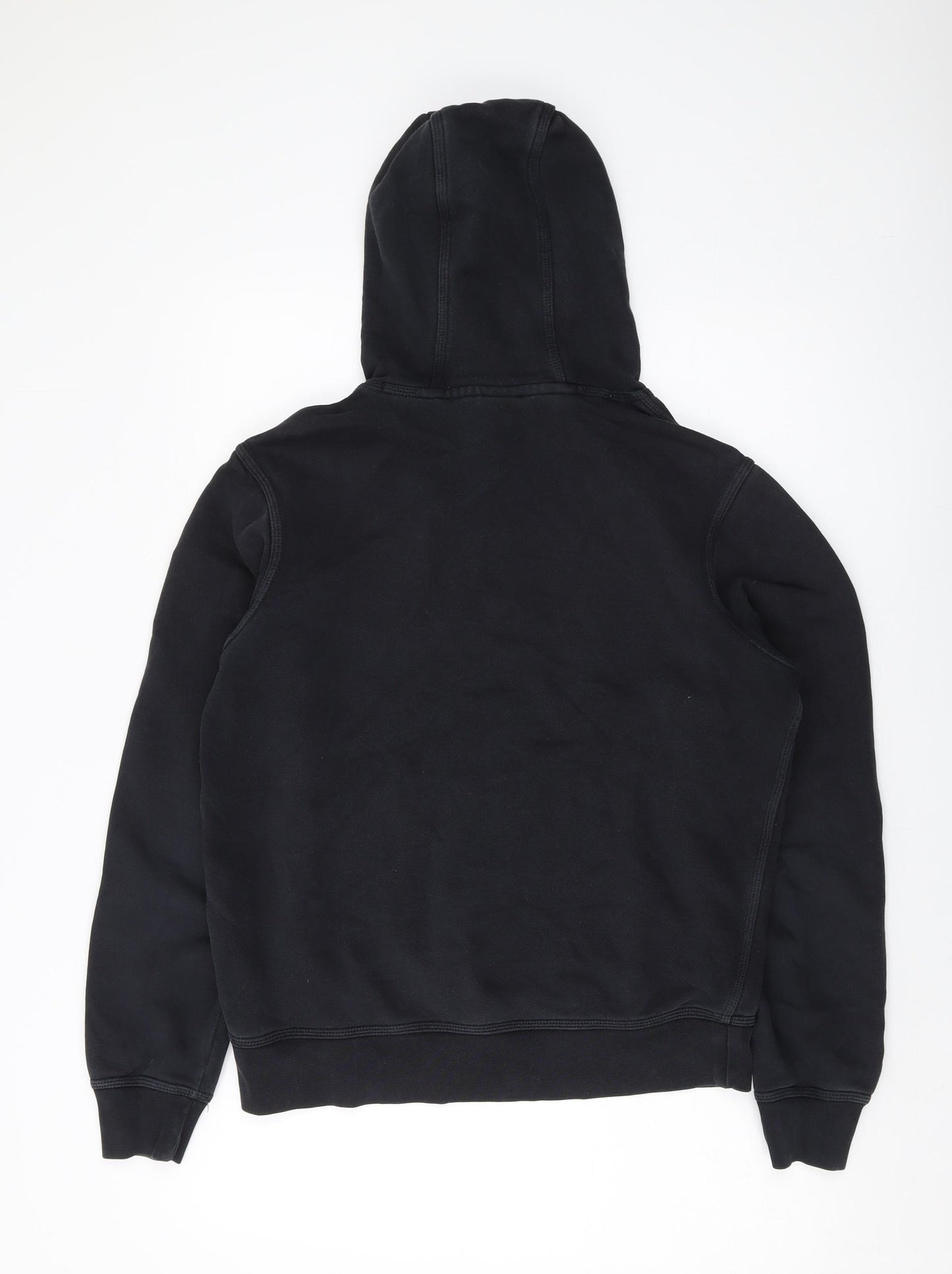 Nike Womens Black Cotton Pullover Hoodie Size M Pullover