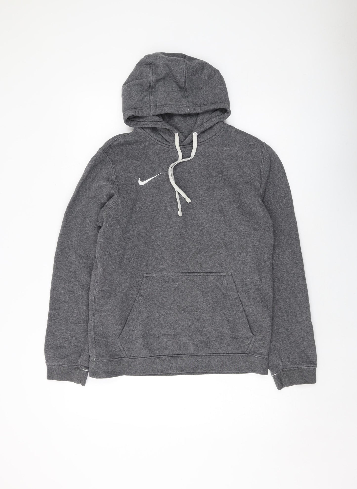 Nike Womens Grey Cotton Pullover Hoodie Size S Pullover