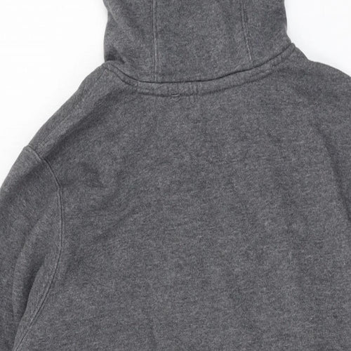 Nike Womens Grey Cotton Pullover Hoodie Size S Pullover
