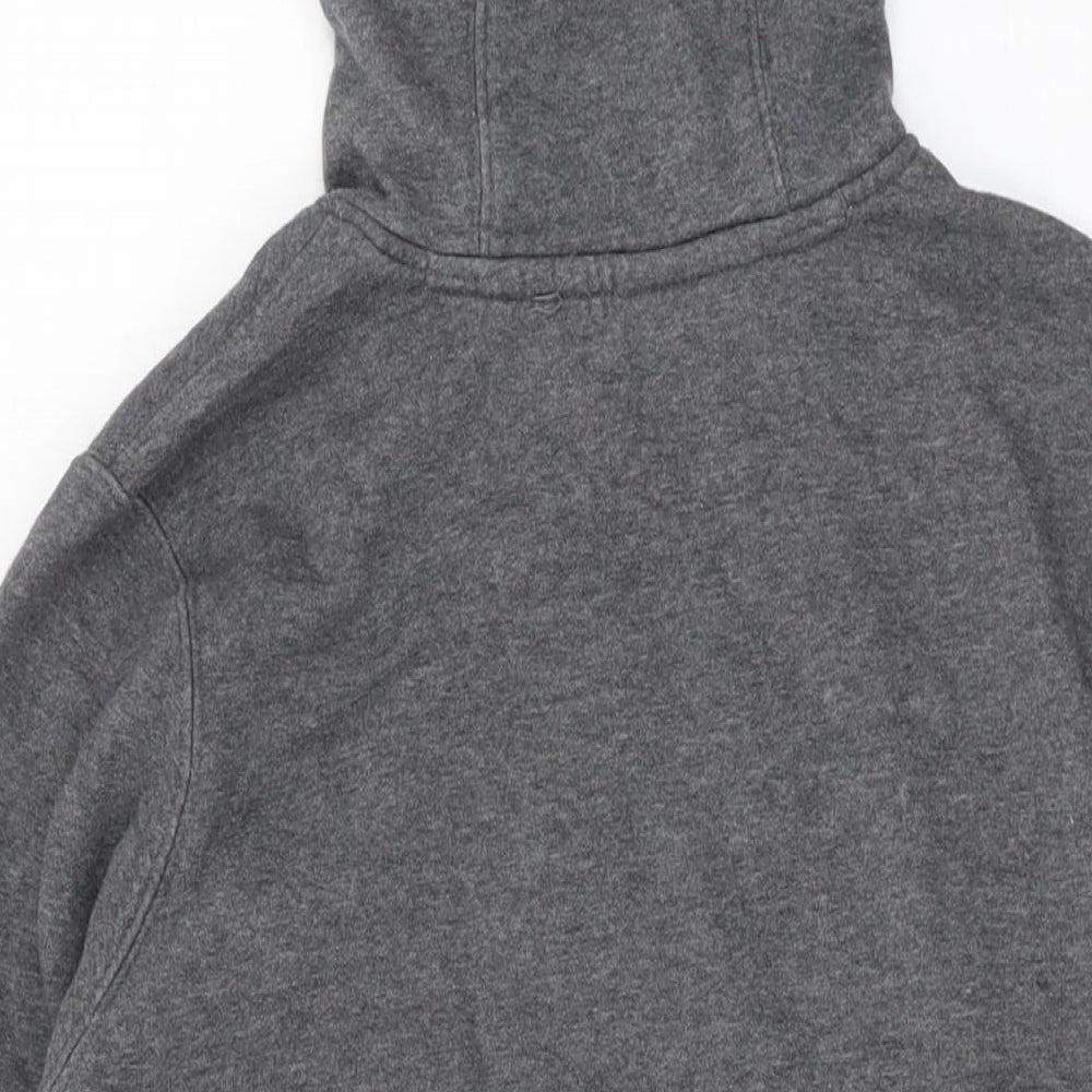 Nike Womens Grey Cotton Pullover Hoodie Size S Pullover