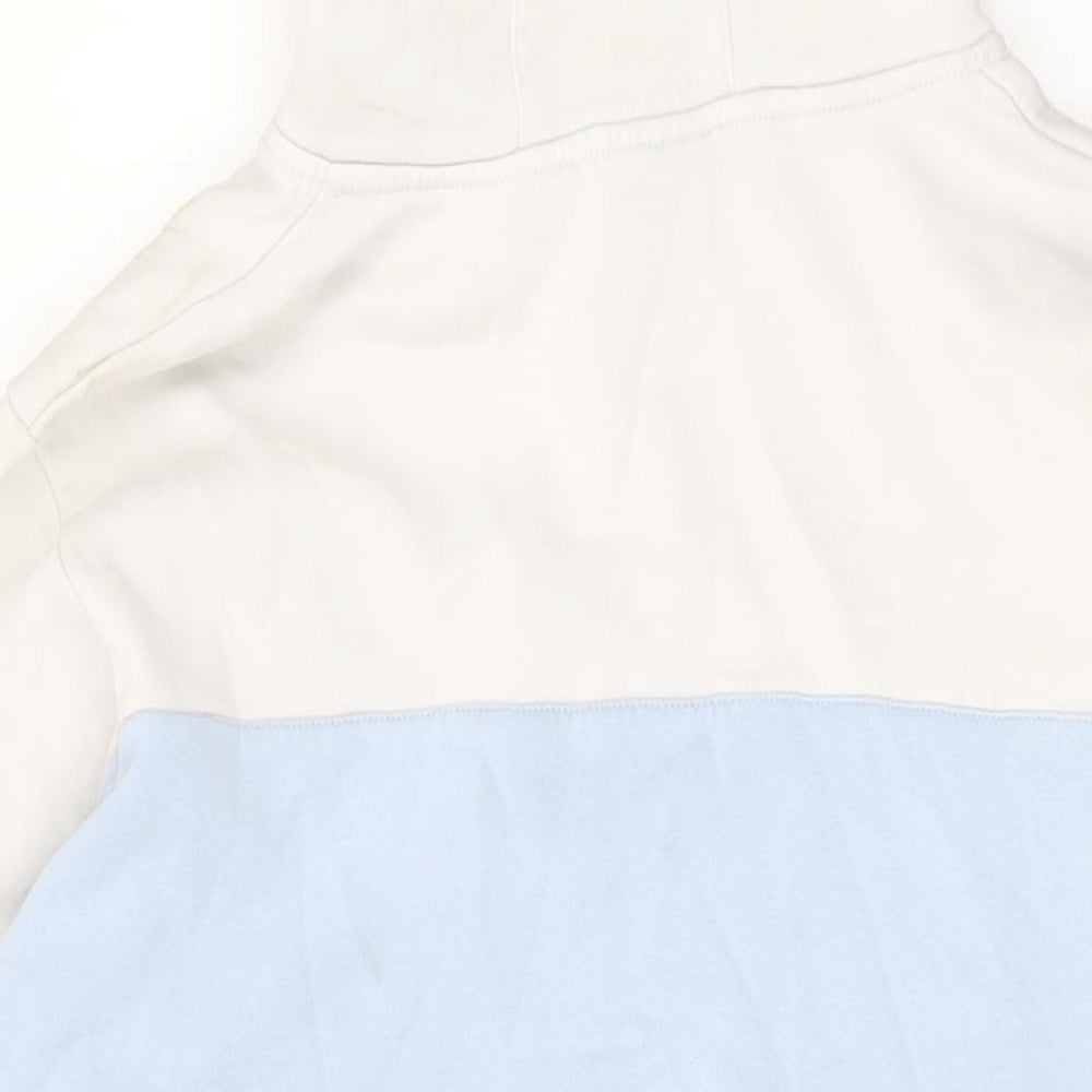 PRE London Mens Blue Cotton Pullover Hoodie Size L