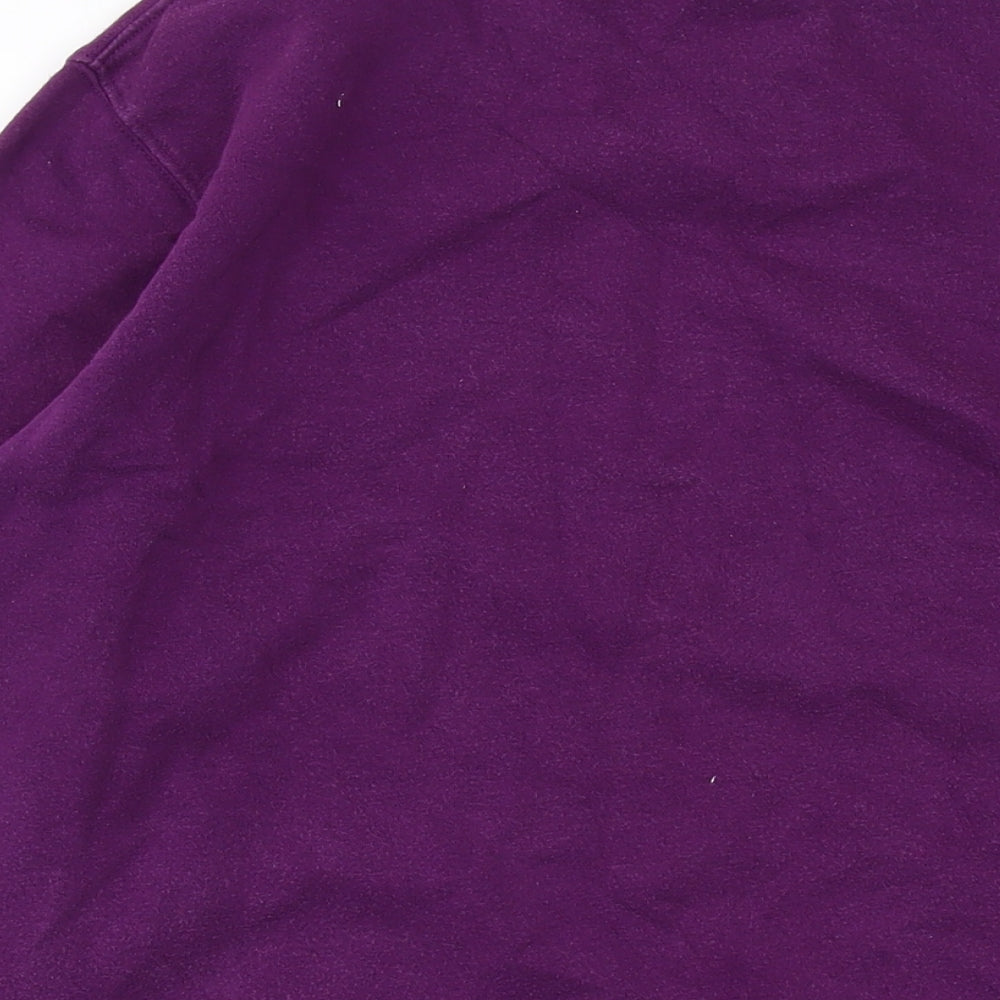 Cotton Traders Mens Purple Cotton Pullover Sweatshirt Size M
