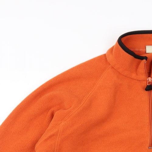 Cotton Traders Mens Orange Polyester Pullover Sweatshirt Size M