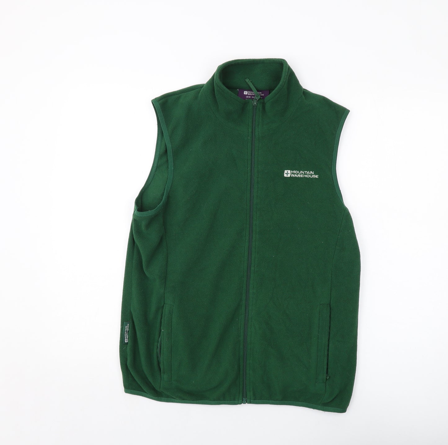 Mountain Warehouse Womens Green Jacket Waistcoat Size 14 Zip