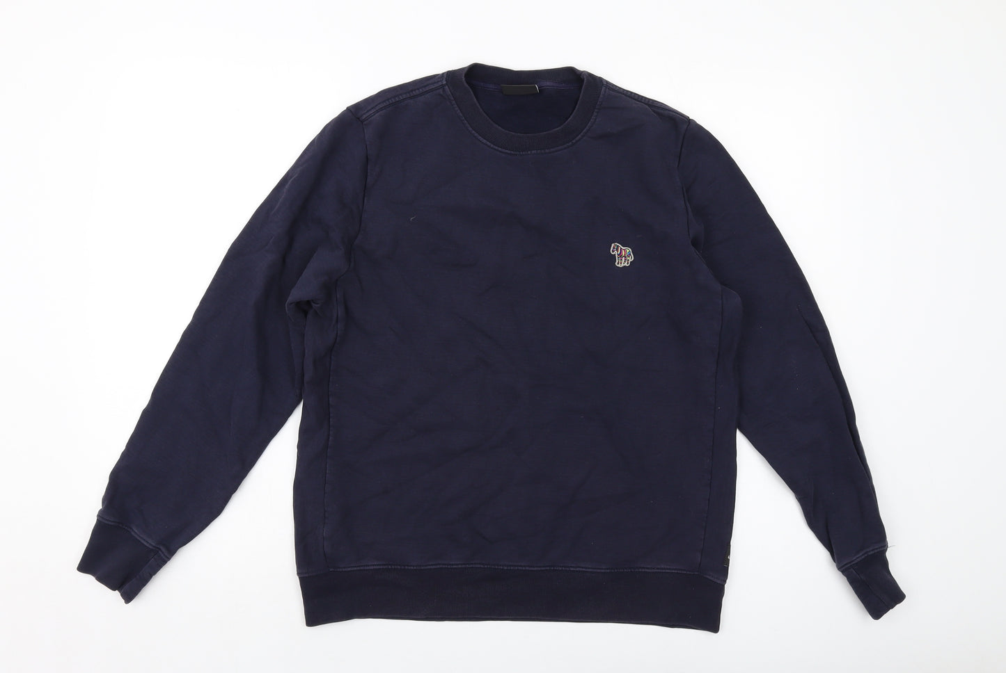 Paul Smith Womens Blue Cotton Pullover Sweatshirt Size M Pullover