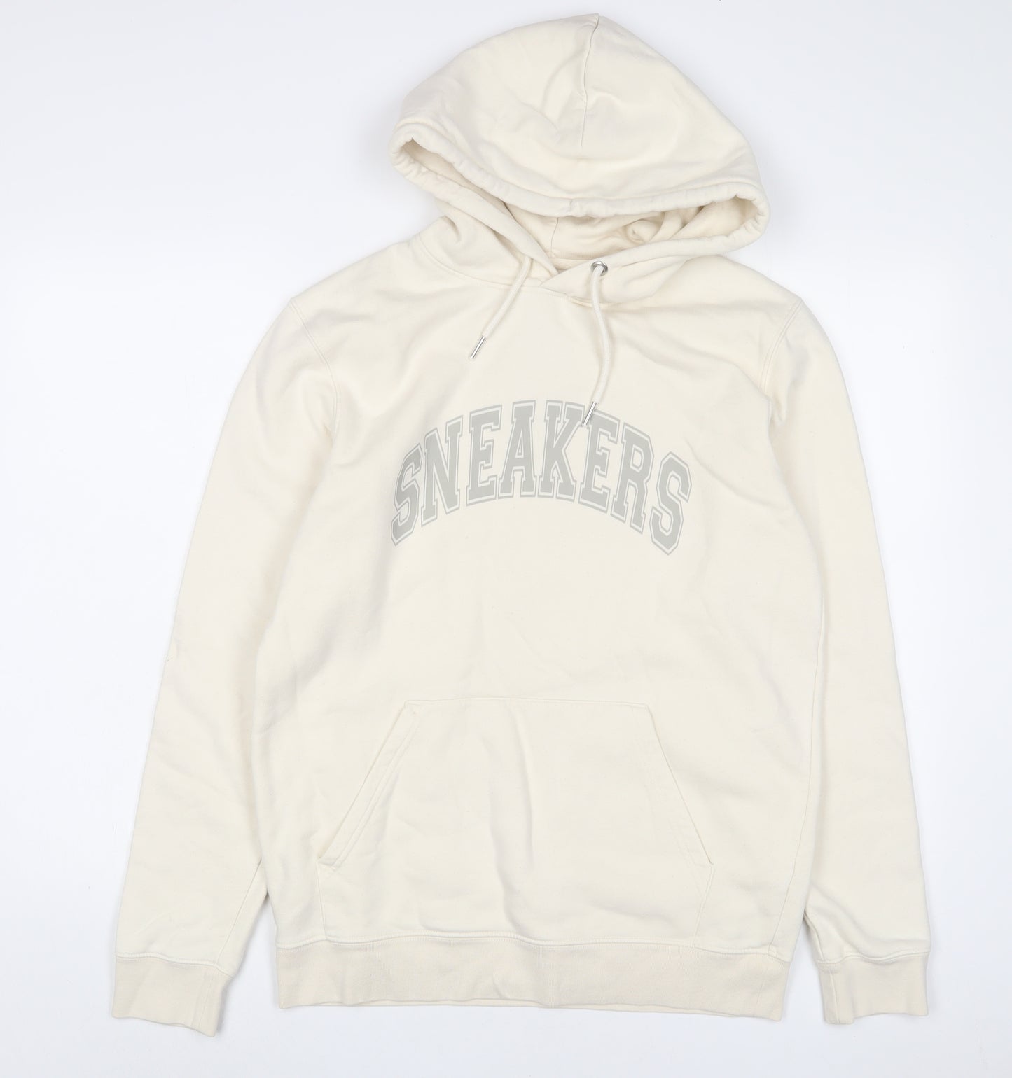 By Pollyanne Womens Ivory Cotton Pullover Hoodie Size M Pullover