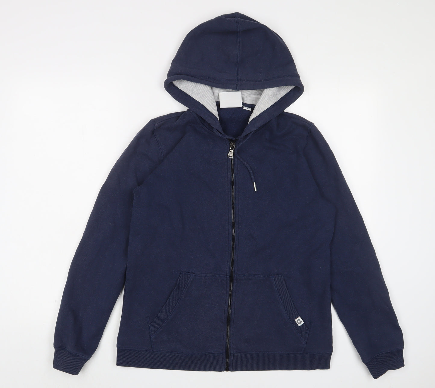 TOG24 Womens Blue Cotton Full Zip Hoodie Size 8 Zip