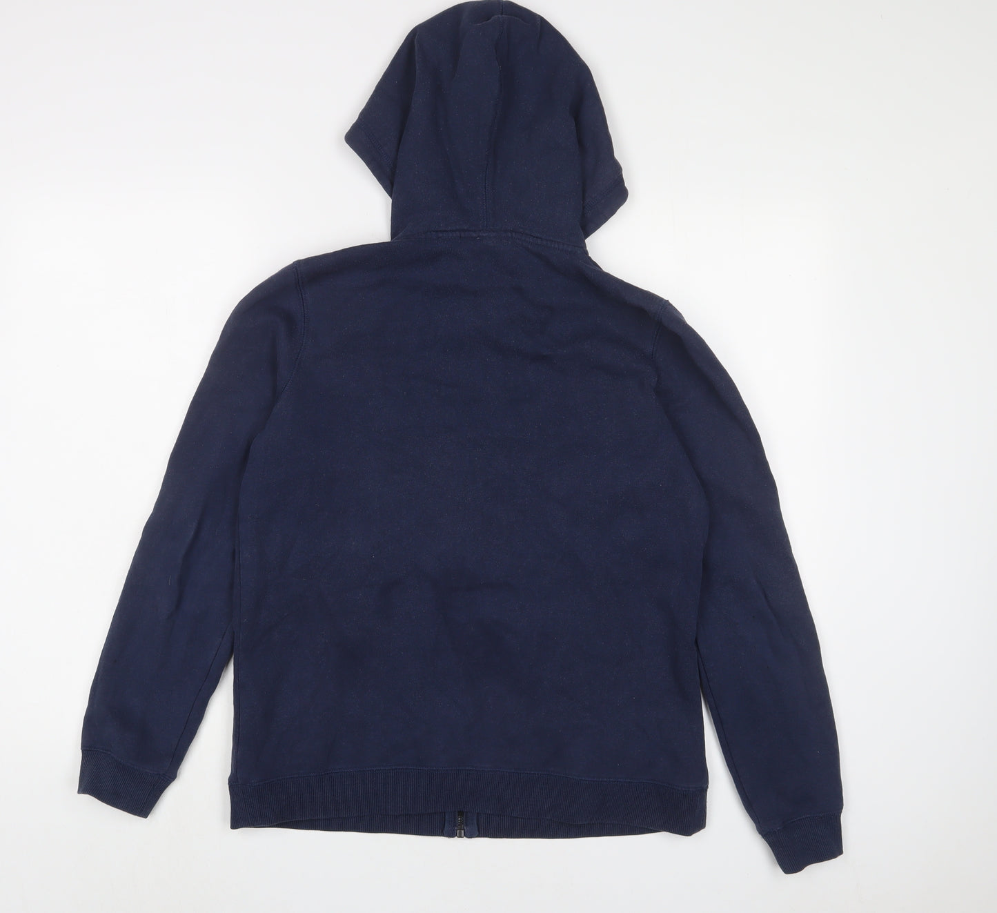 TOG24 Womens Blue Cotton Full Zip Hoodie Size 8 Zip