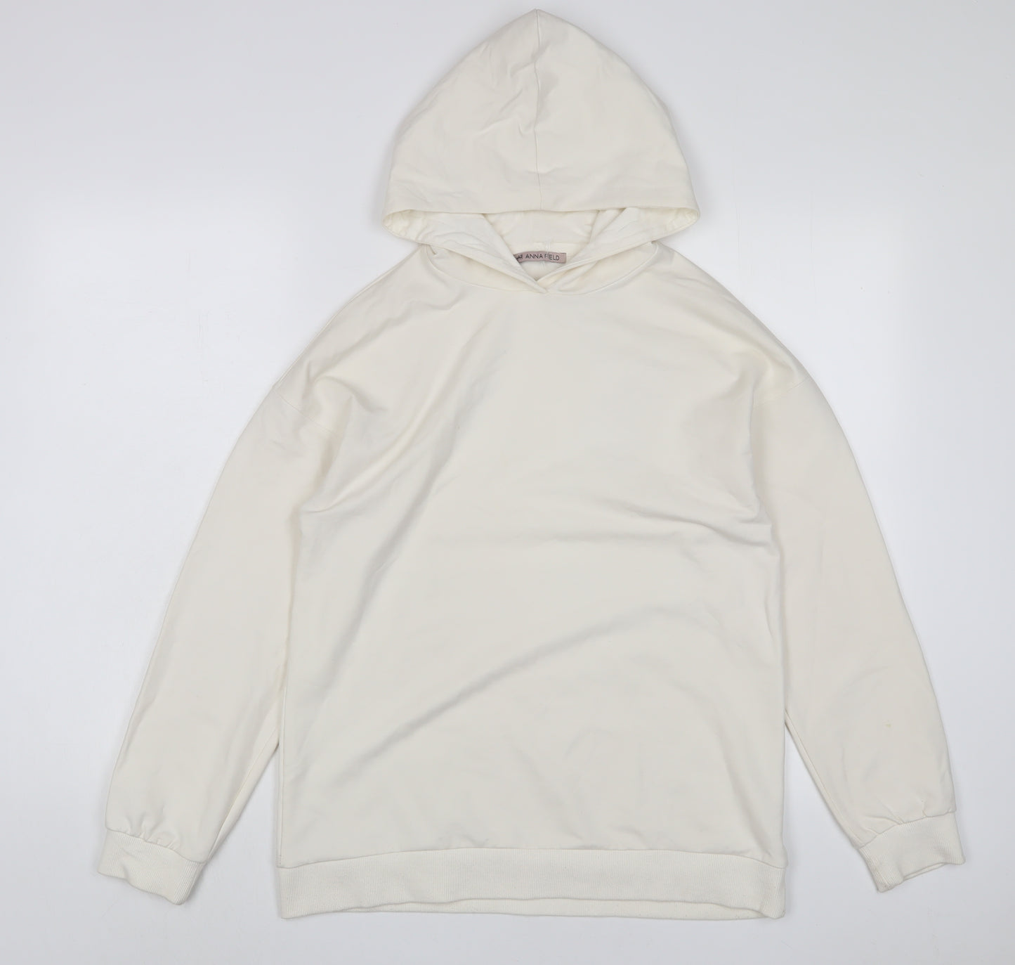 Anna Field Womens Ivory Polyester Pullover Hoodie Size S Pullover