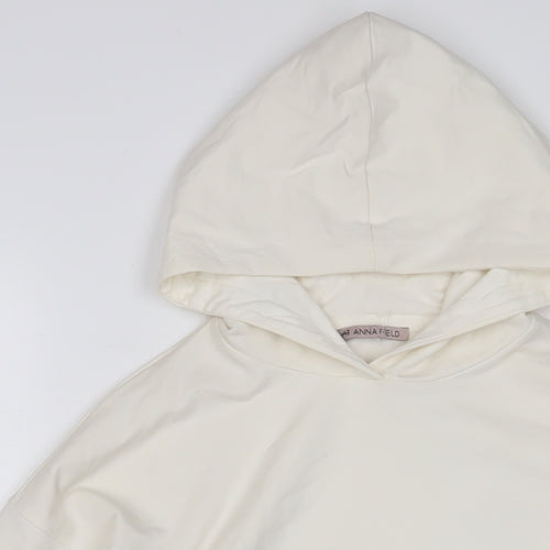 Anna Field Womens Ivory Polyester Pullover Hoodie Size S Pullover