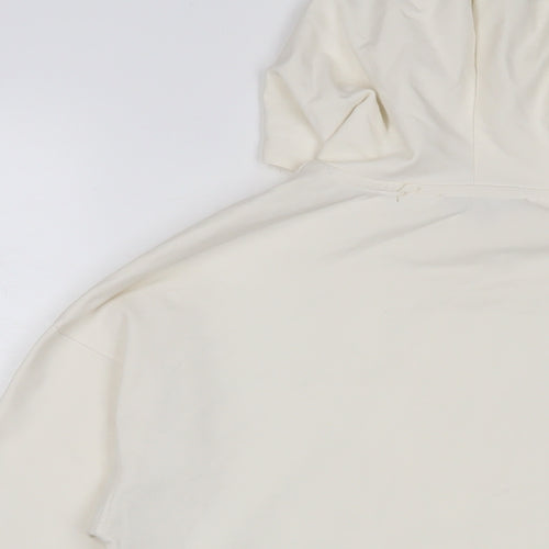 Anna Field Womens Ivory Polyester Pullover Hoodie Size S Pullover