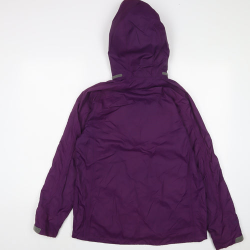 Berghaus Womens Purple Jacket Size 12 Zip - Logo, Embroidered