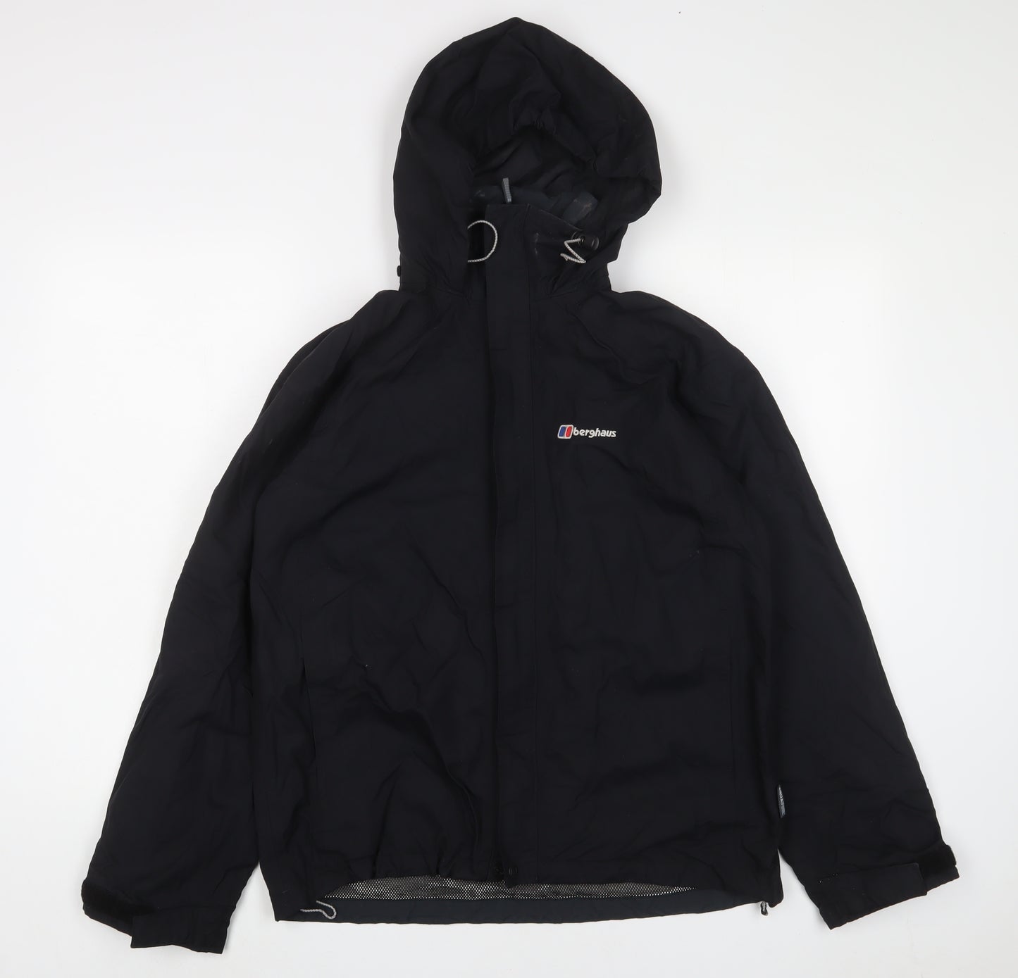 Berghaus Womens Black Jacket Coat Size 12 Zip - Logo, Embroidered