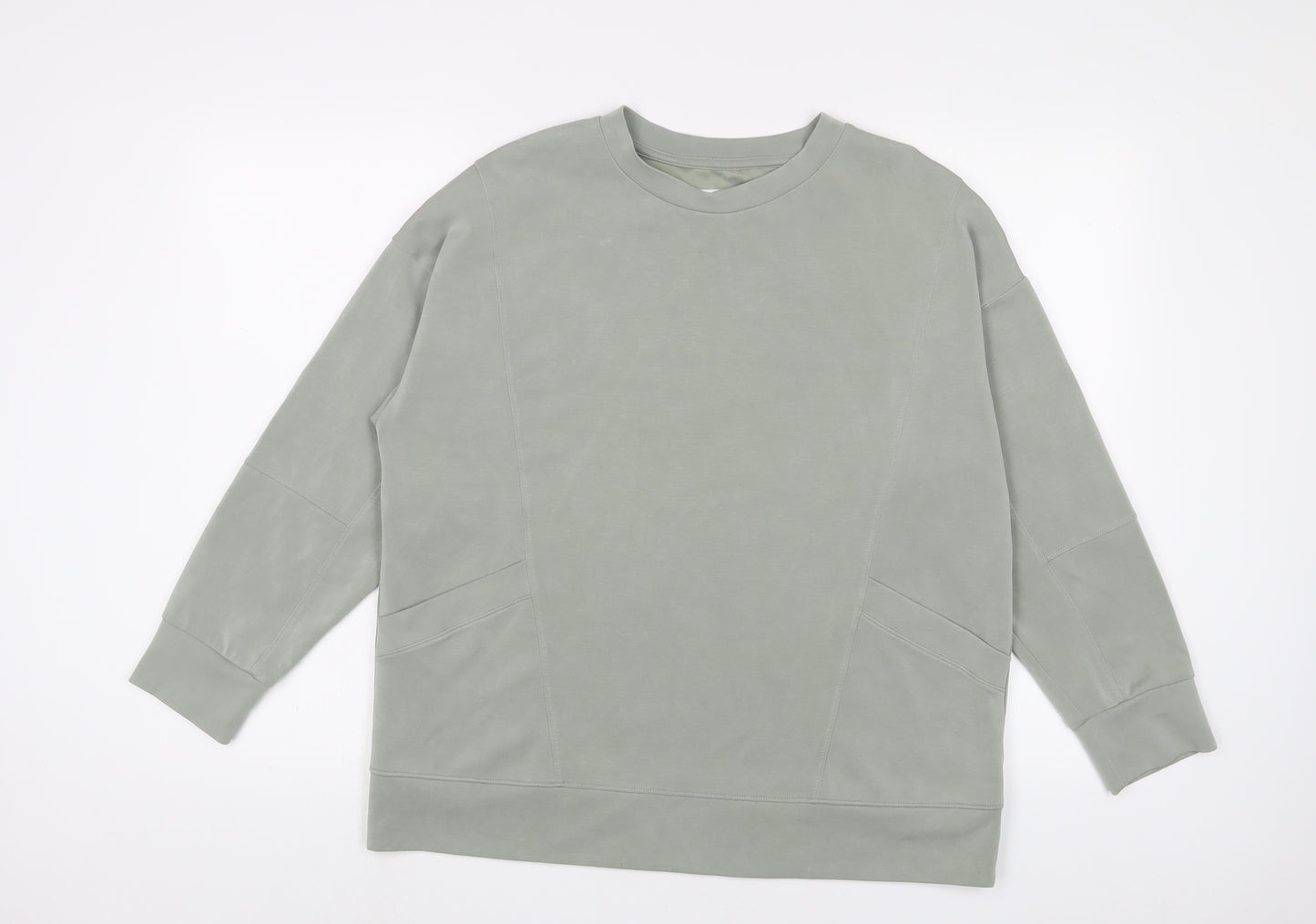 Hinch Womens Green Solid Polyester Top Pyjama Top Size 8 - 8/10