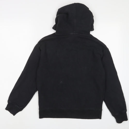 Levi's Womens Black Cotton Pullover Hoodie Size 2XS Pullover - Logo, Embroidered
