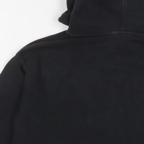 Levi's Womens Black Cotton Pullover Hoodie Size 2XS Pullover - Logo, Embroidered
