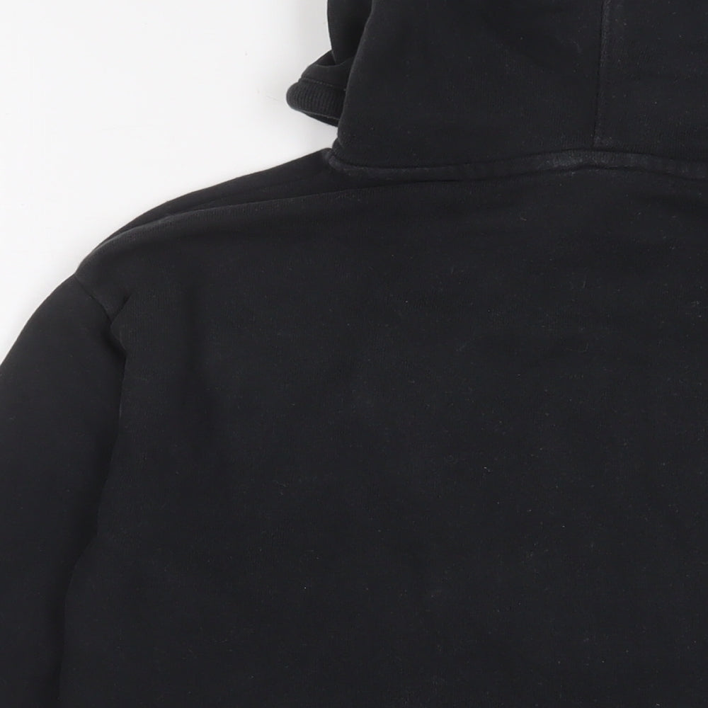 Levi's Womens Black Cotton Pullover Hoodie Size 2XS Pullover - Logo, Embroidered