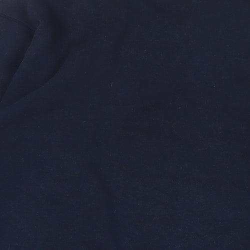 Giorgio Mens Blue Cotton Pullover Sweatshirt Size M