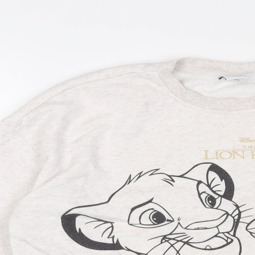 Disney Womens Beige Cotton Pullover Sweatshirt Size S Pullover - The Lion King
