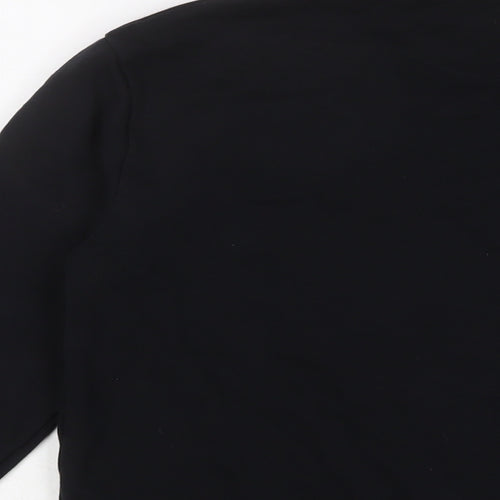 Chocoolate Womens Black Cotton Pullover Sweatshirt Size S Pullover