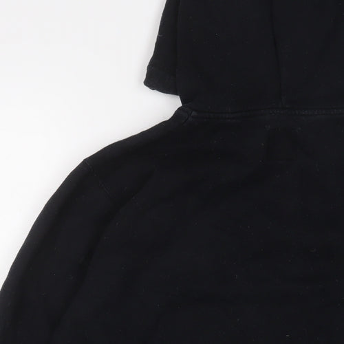 Jack Wills Mens Black Cotton Pullover Hoodie Size S