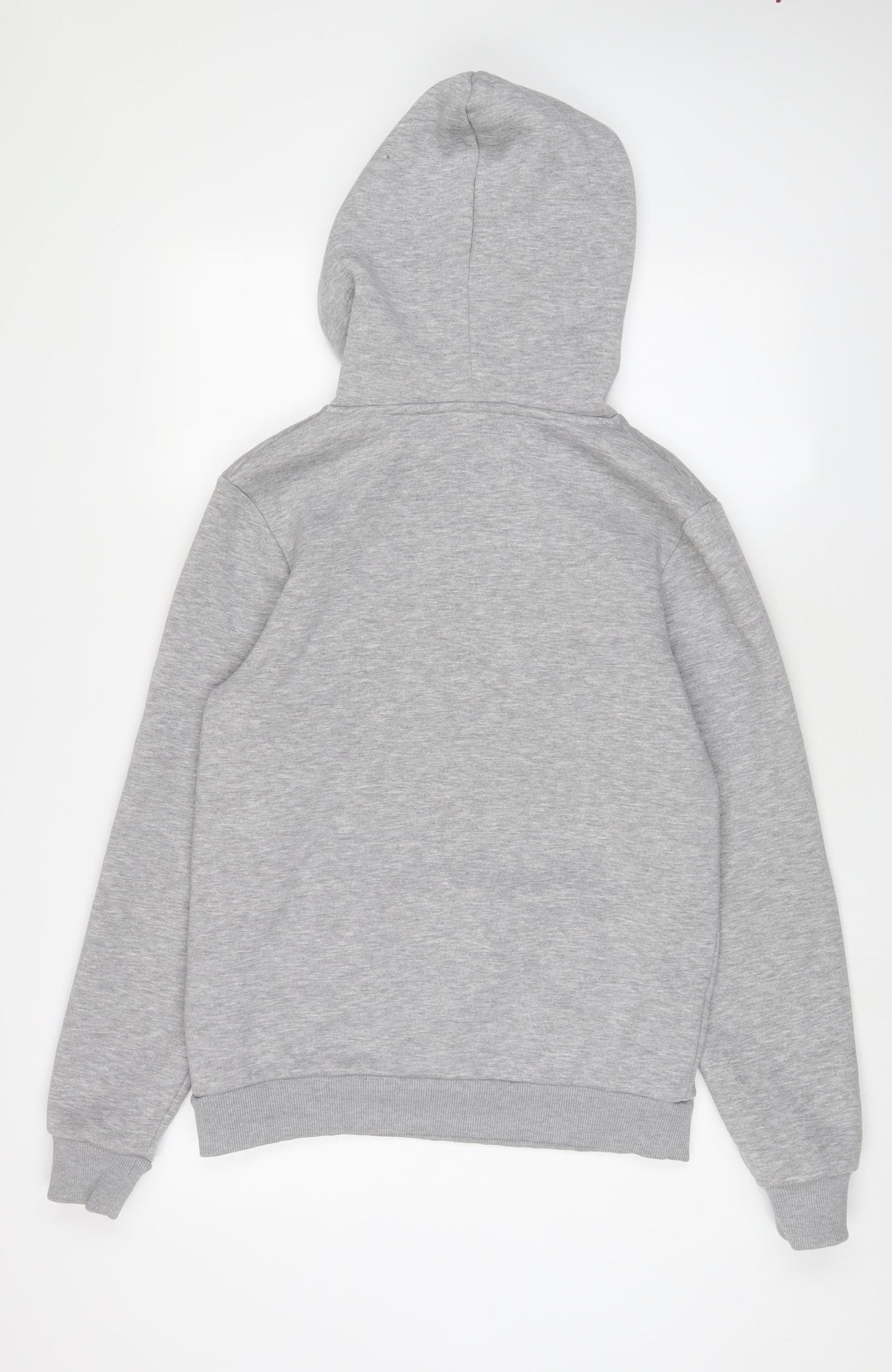 Hype Womens Grey Cotton Pullover Hoodie Size 8 Pullover