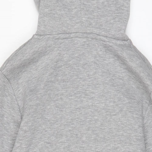 Hype Womens Grey Cotton Pullover Hoodie Size 8 Pullover