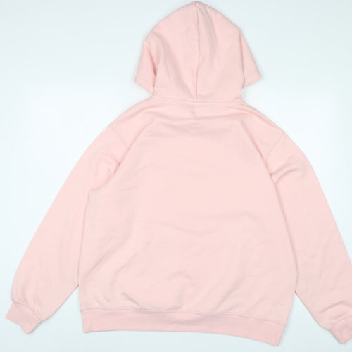 Disney Womens Pink Cotton Pullover Hoodie Size L Pullover - Mickey Mouse