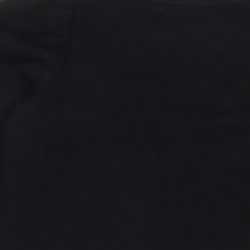 Pull&Bear Womens Black Cotton Pullover Sweatshirt Size S Pullover