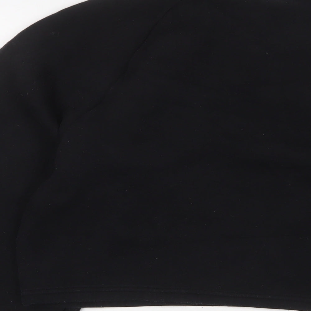 Monki Womens Black Cotton Pullover Sweatshirt Size S Pullover