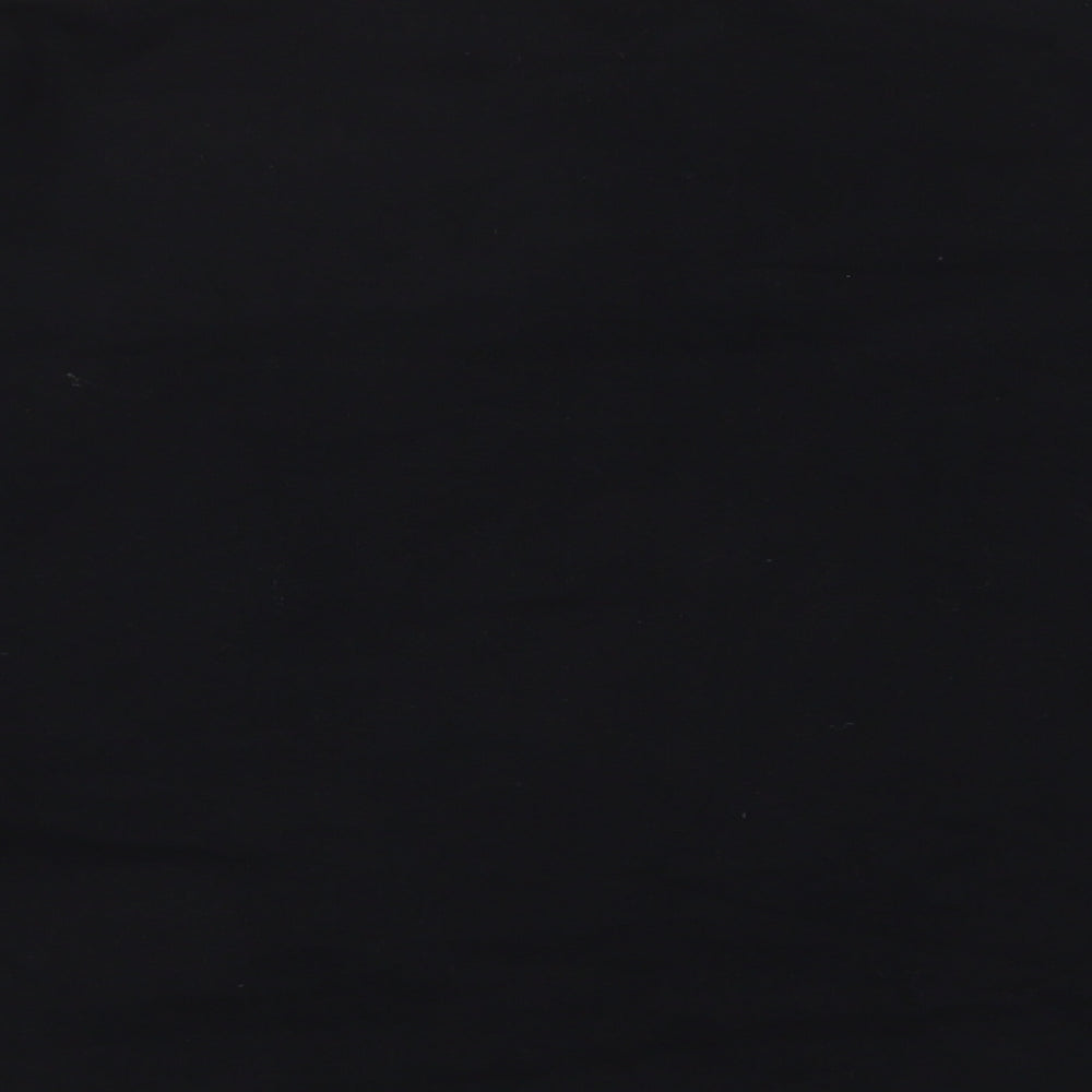 Kappa Womens Black Cotton Pullover Sweatshirt Size L Pullover - Logo, Embroidered