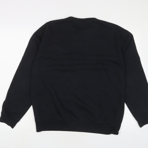 Reebok Mens Blue Cotton Pullover Sweatshirt Size M - Logo