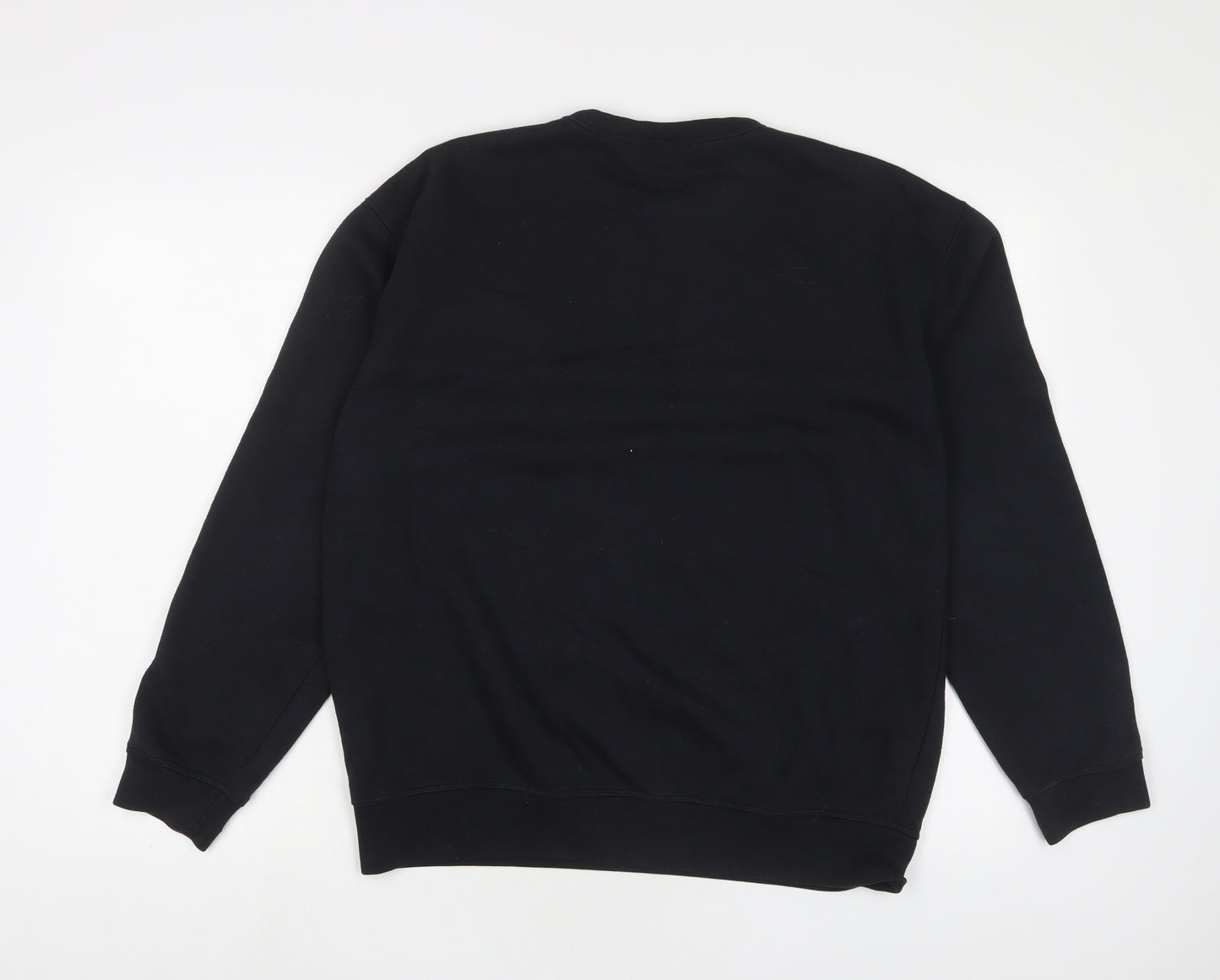 Reebok Mens Blue Cotton Pullover Sweatshirt Size M - Logo