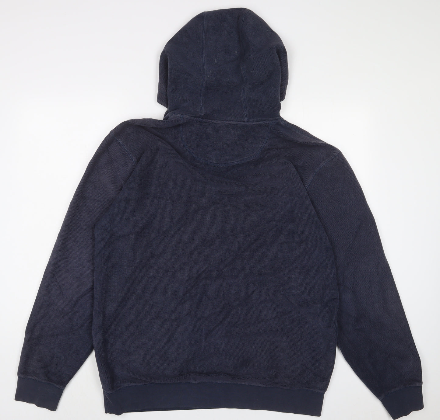 VANS Mens Blue Cotton Pullover Hoodie Size L