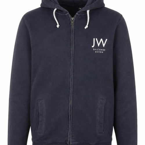 Jack Wills Mens Blue Cotton Full Zip Hoodie Size M