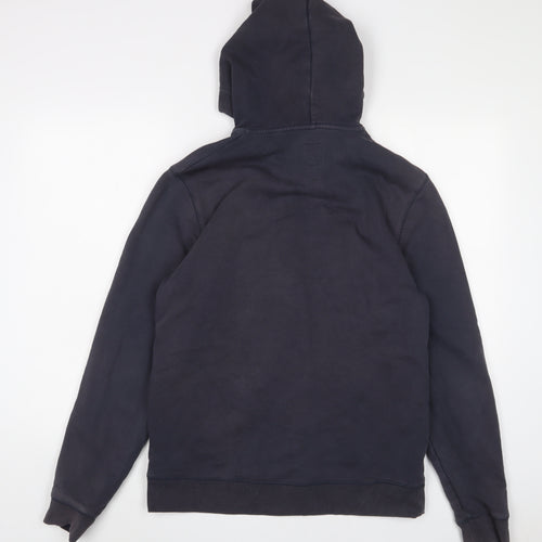 Jack Wills Mens Blue Cotton Full Zip Hoodie Size M